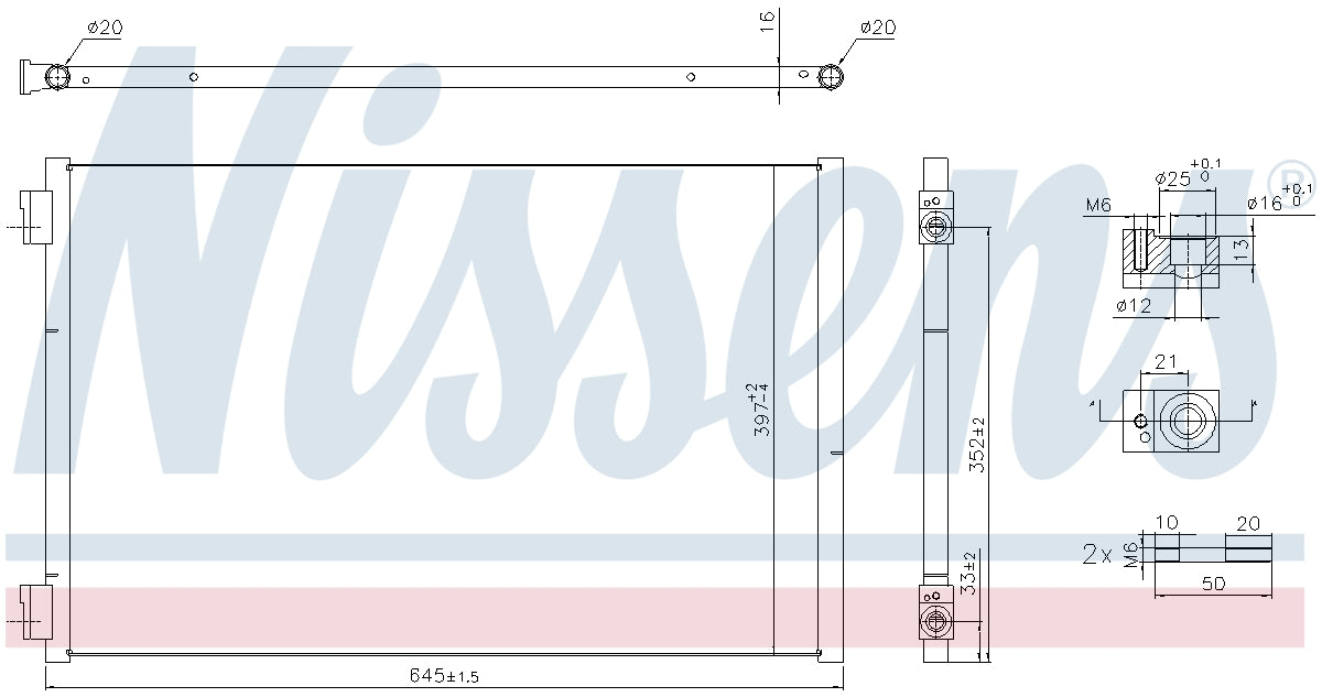Nissens A/C Condenser 941297 image 3