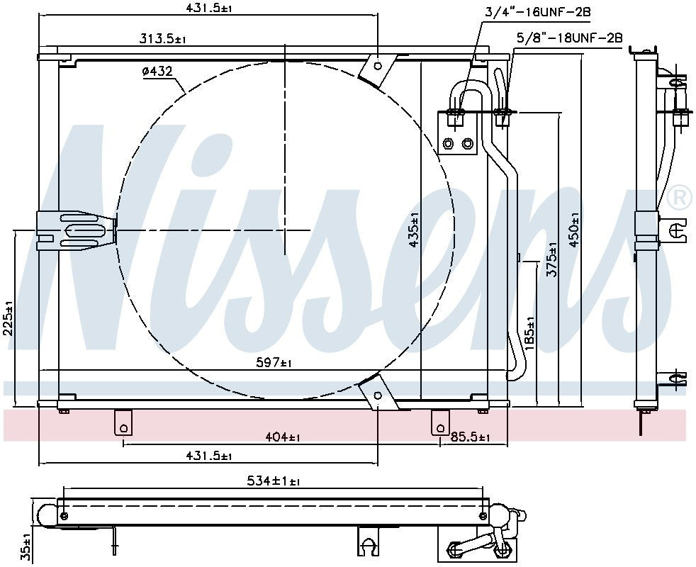 Nissens A/C Condenser 94158