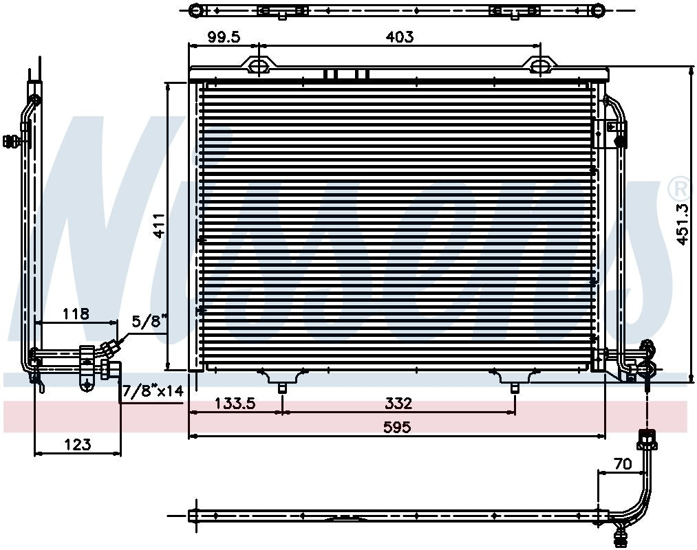 Nissens A/C Condenser