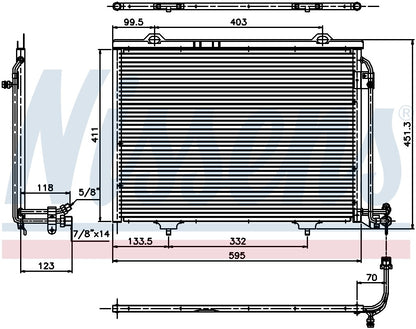 Nissens A/C Condenser