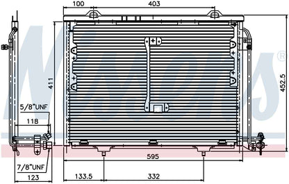 Nissens A/C Condenser 94284