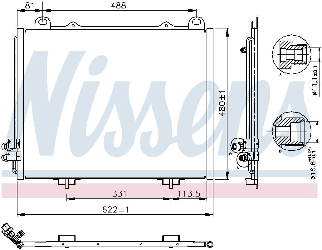 Nissens A/C Condenser 94285