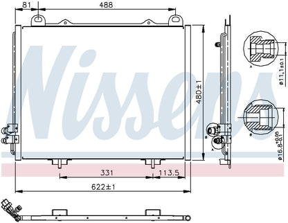 Nissens A/C Condenser 94285