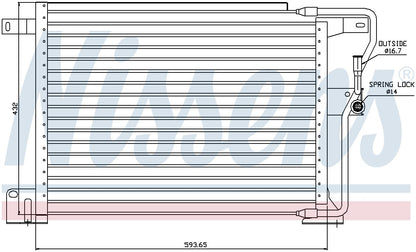 Nissens A/C Condenser 94346