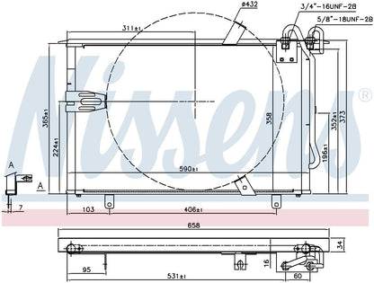 Nissens A/C Condenser 94408