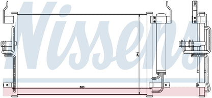 Nissens A/C Condenser and Receiver Drier Assembly 94448
