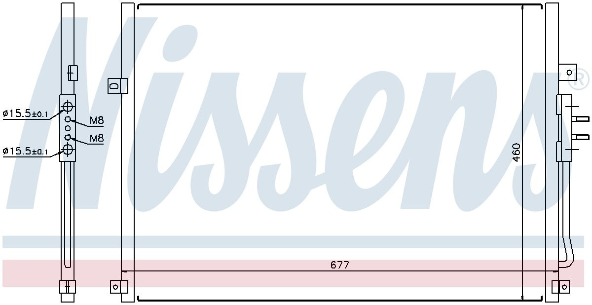 Nissens A/C Condenser 94464