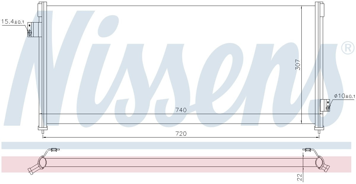 Nissens A/C Condenser 94509