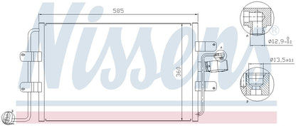 Nissens A/C Condenser