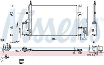Nissens A/C Condenser