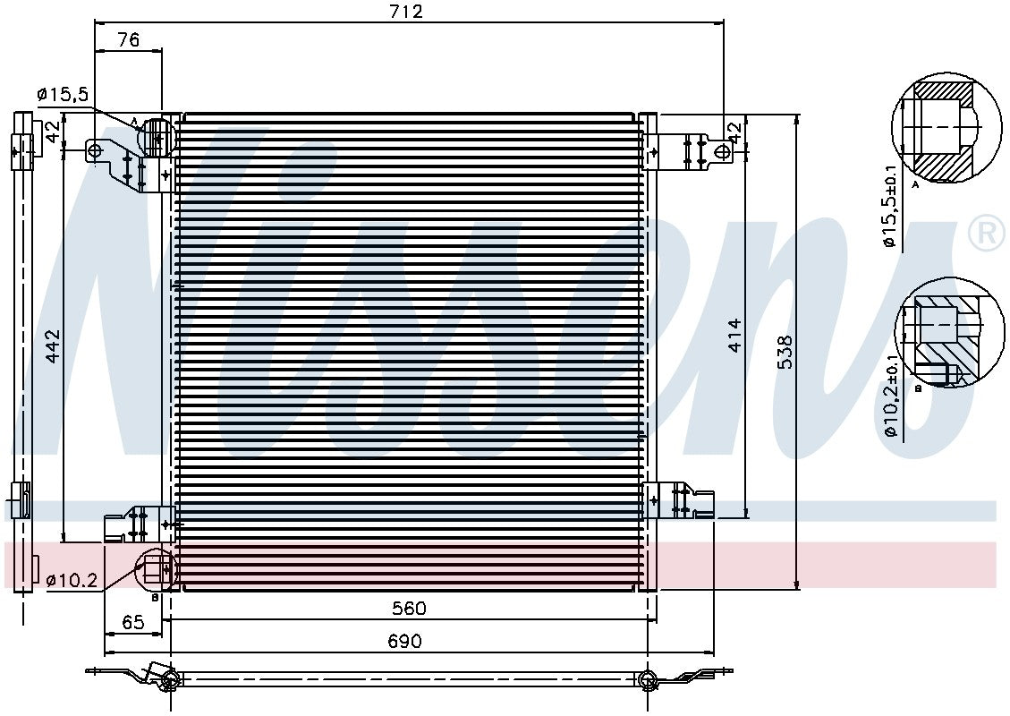 Nissens A/C Condenser