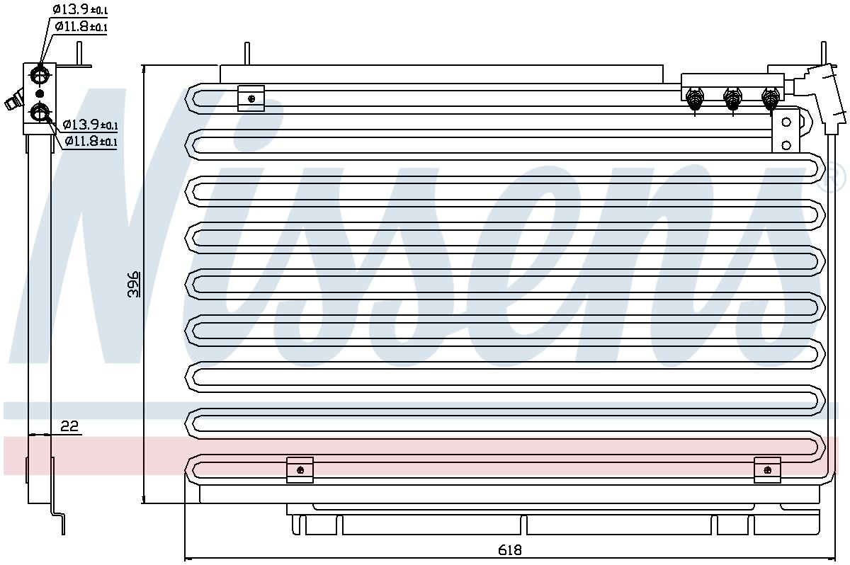 Nissens A/C Condenser 94576