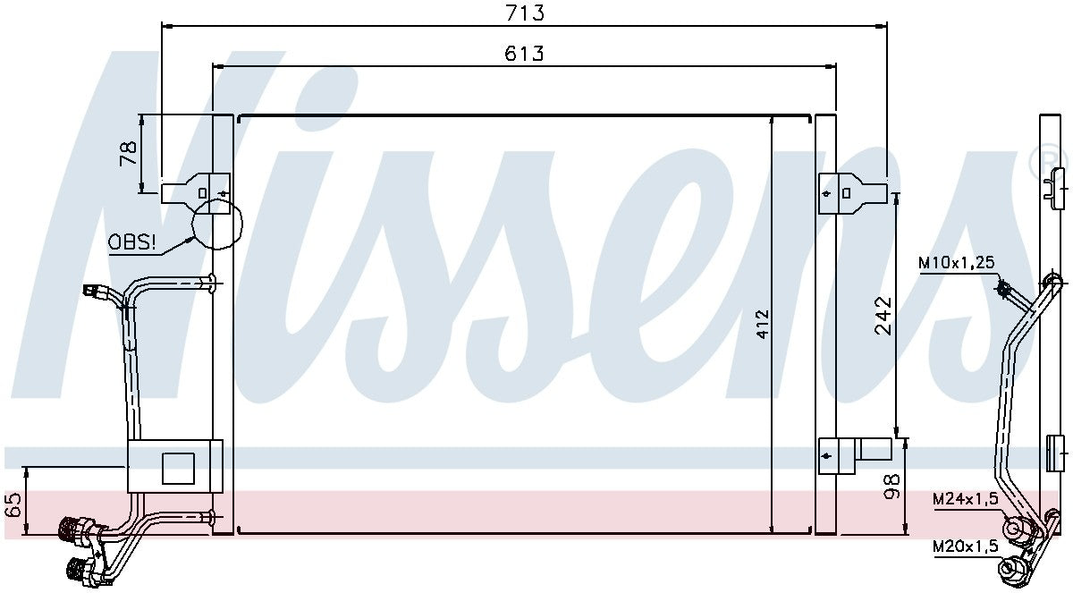 Nissens A/C Condenser