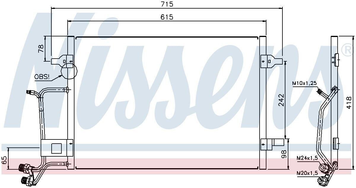 Nissens A/C Condenser