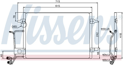 Nissens A/C Condenser