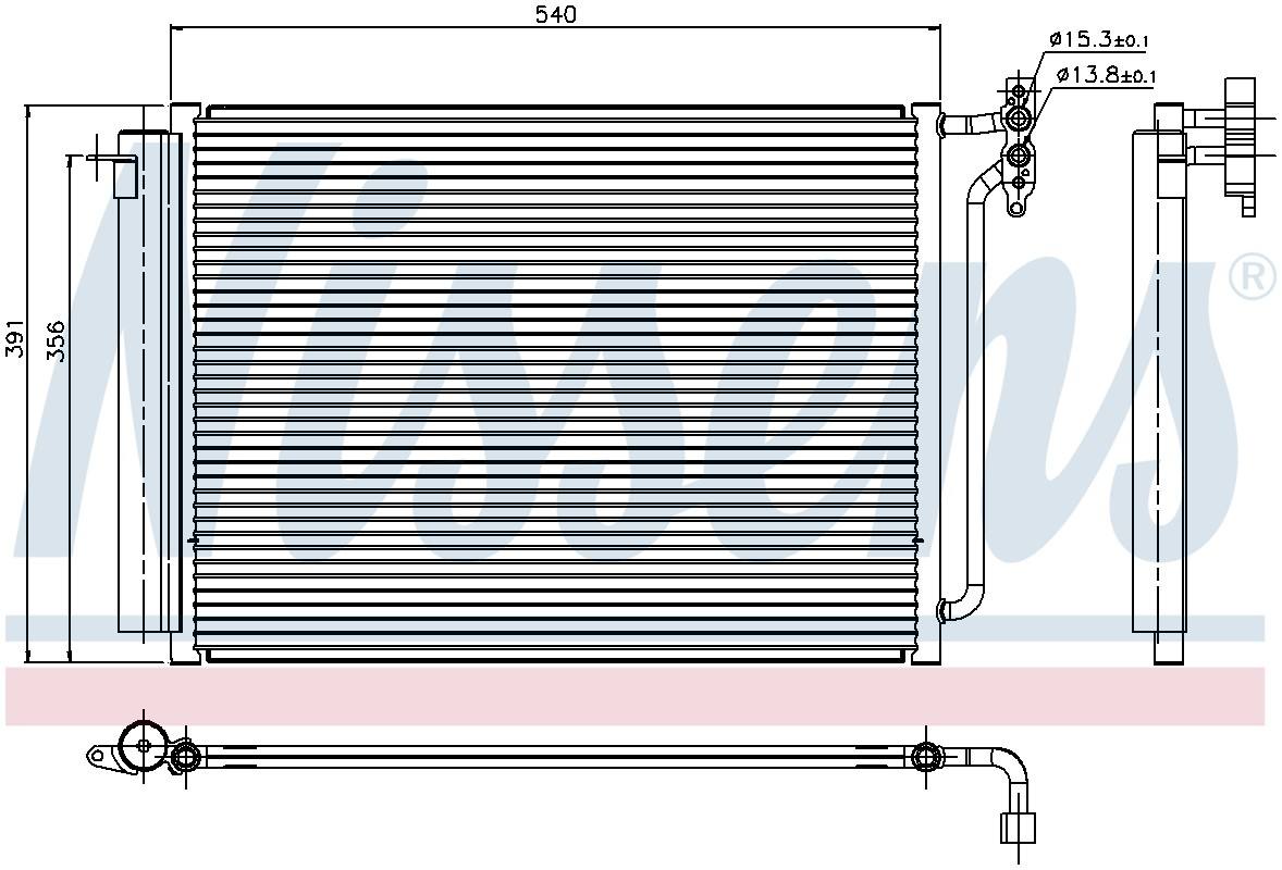 Nissens A/C Condenser 94605