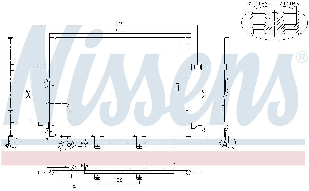 Nissens A/C Condenser