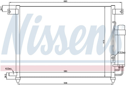 Nissens A/C Condenser 94641