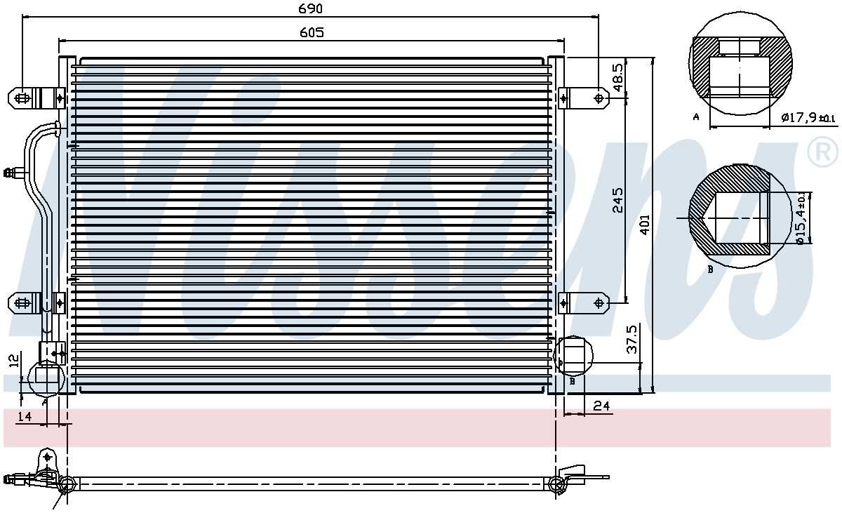 Nissens A/C Condenser