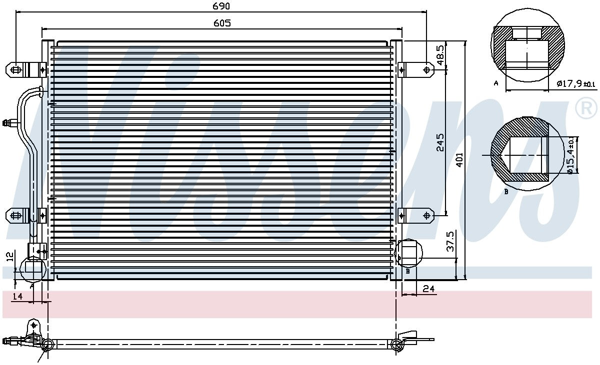 Nissens A/C Condenser