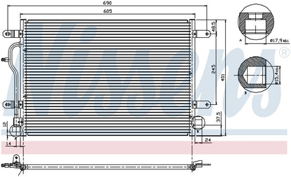 Nissens A/C Condenser
