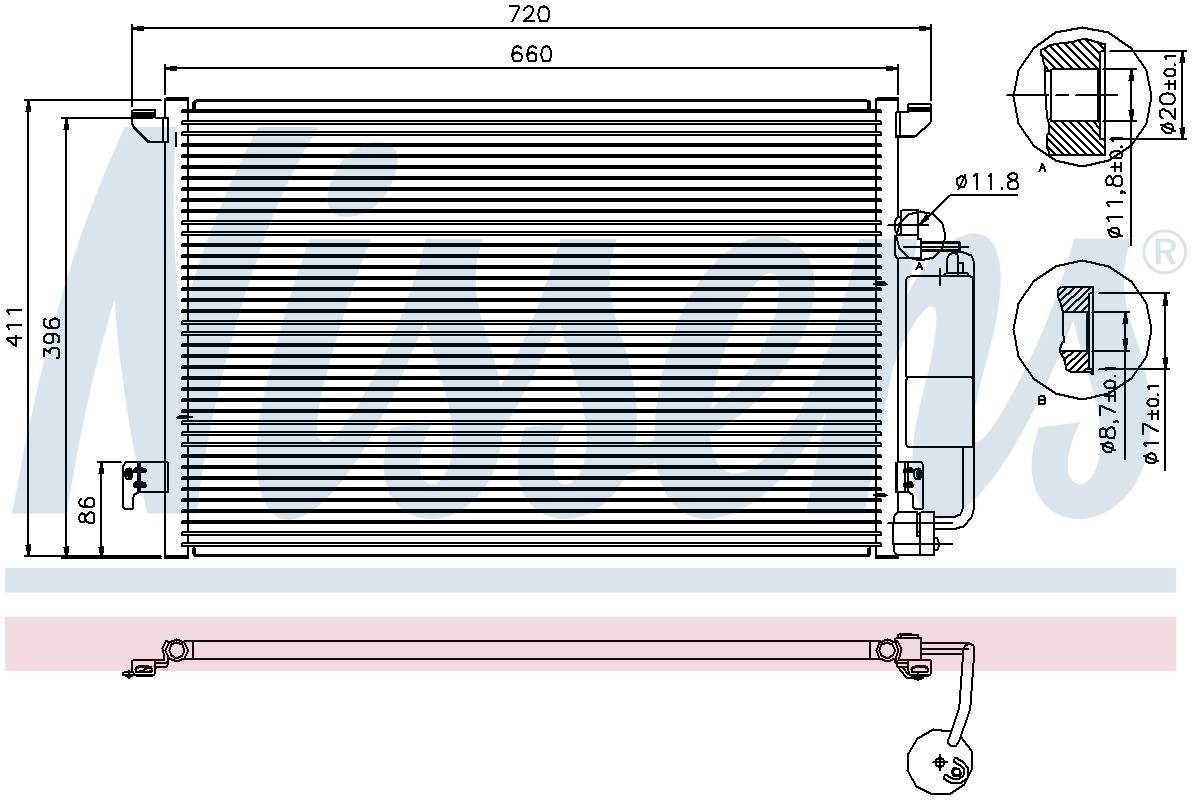 Nissens A/C Condenser