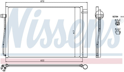 Nissens A/C Condenser and Receiver Drier Assembly 94679