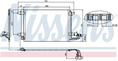 Nissens A/C Condenser