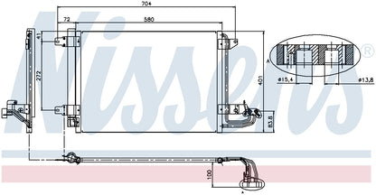 Nissens A/C Condenser