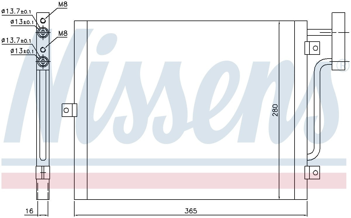 Nissens A/C Condenser 94715