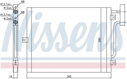 Nissens A/C Condenser 94715