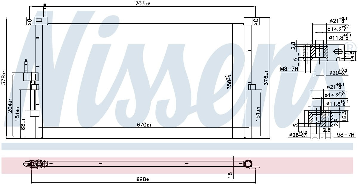 Nissens A/C Condenser