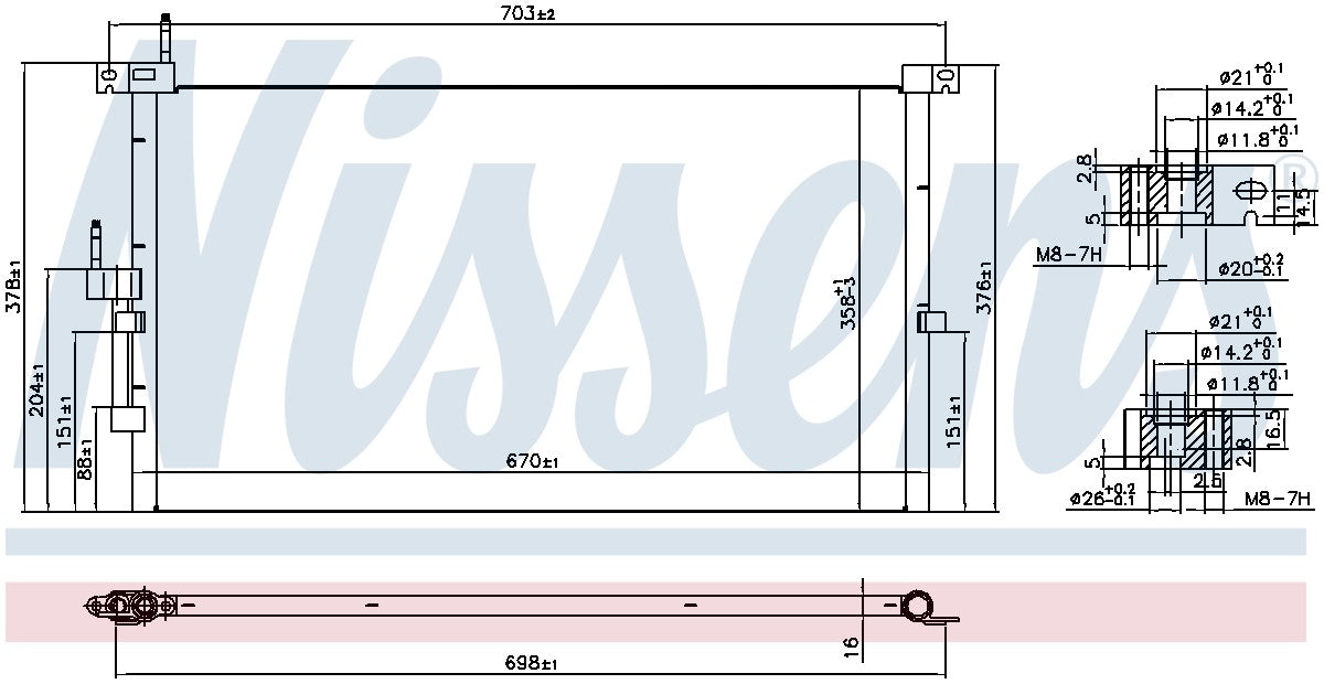 Nissens A/C Condenser