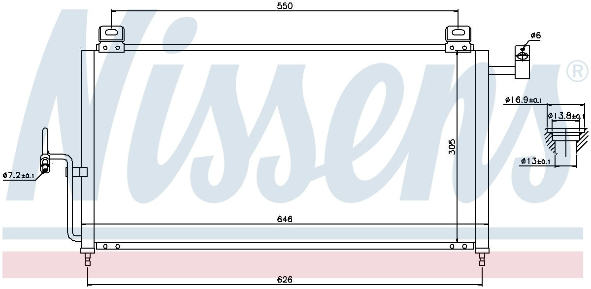 Nissens A/C Condenser 94720