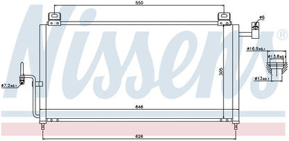 Nissens A/C Condenser 94720