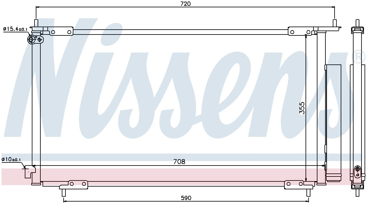 Nissens A/C Condenser and Receiver Drier Assembly 94772