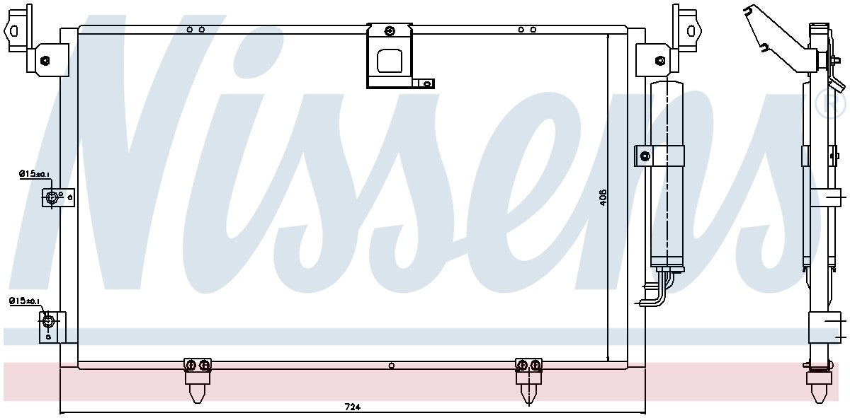 Nissens A/C Condenser 94789