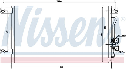 Nissens A/C Condenser 94790