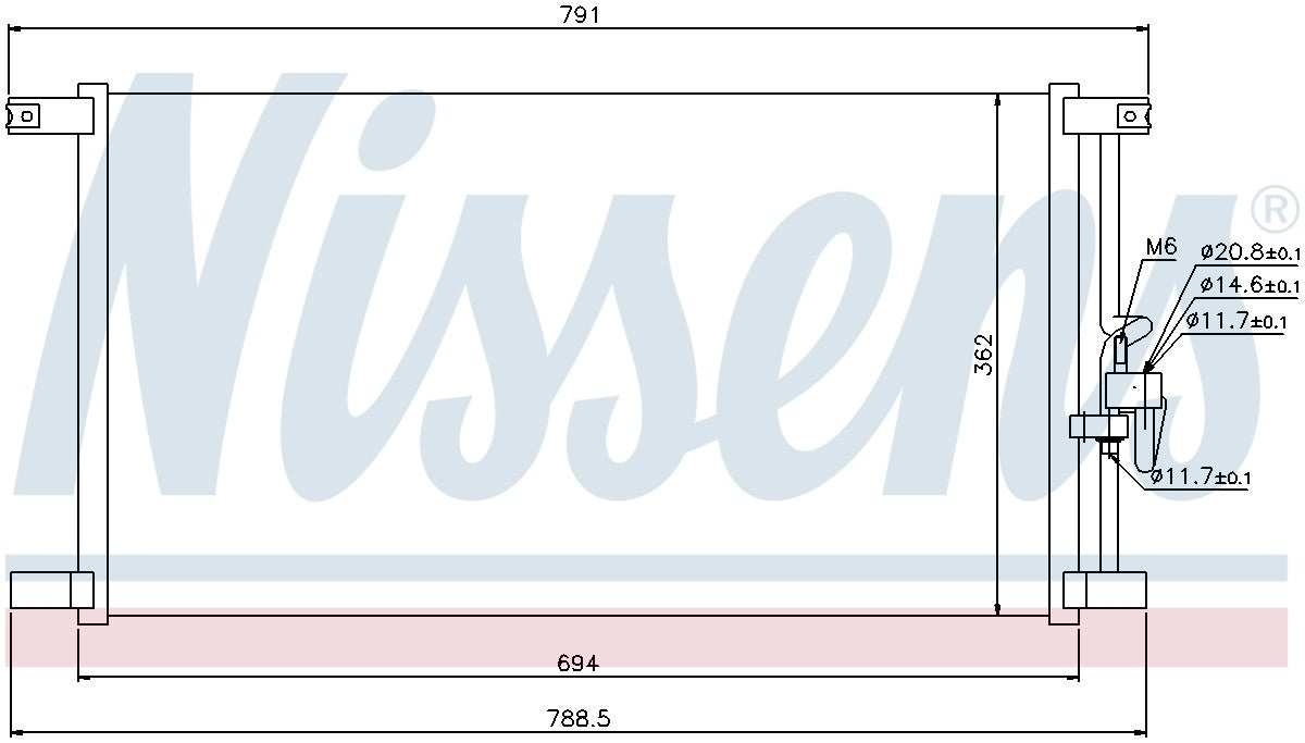 Nissens A/C Condenser