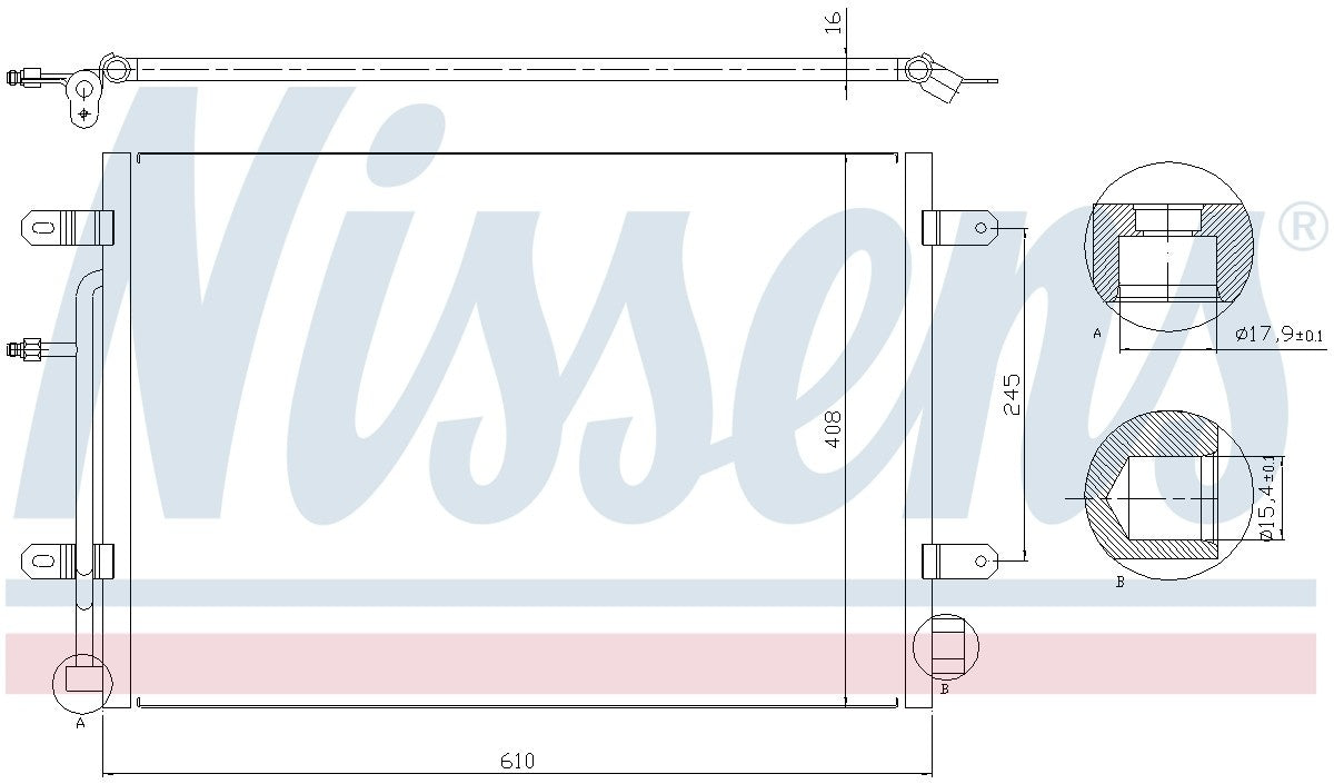 Nissens A/C Condenser