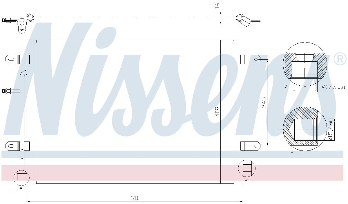 Nissens A/C Condenser