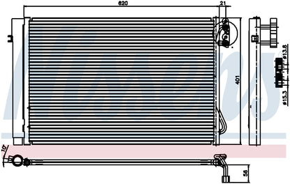Nissens A/C Condenser 94872