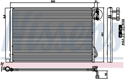 Nissens A/C Condenser 94872
