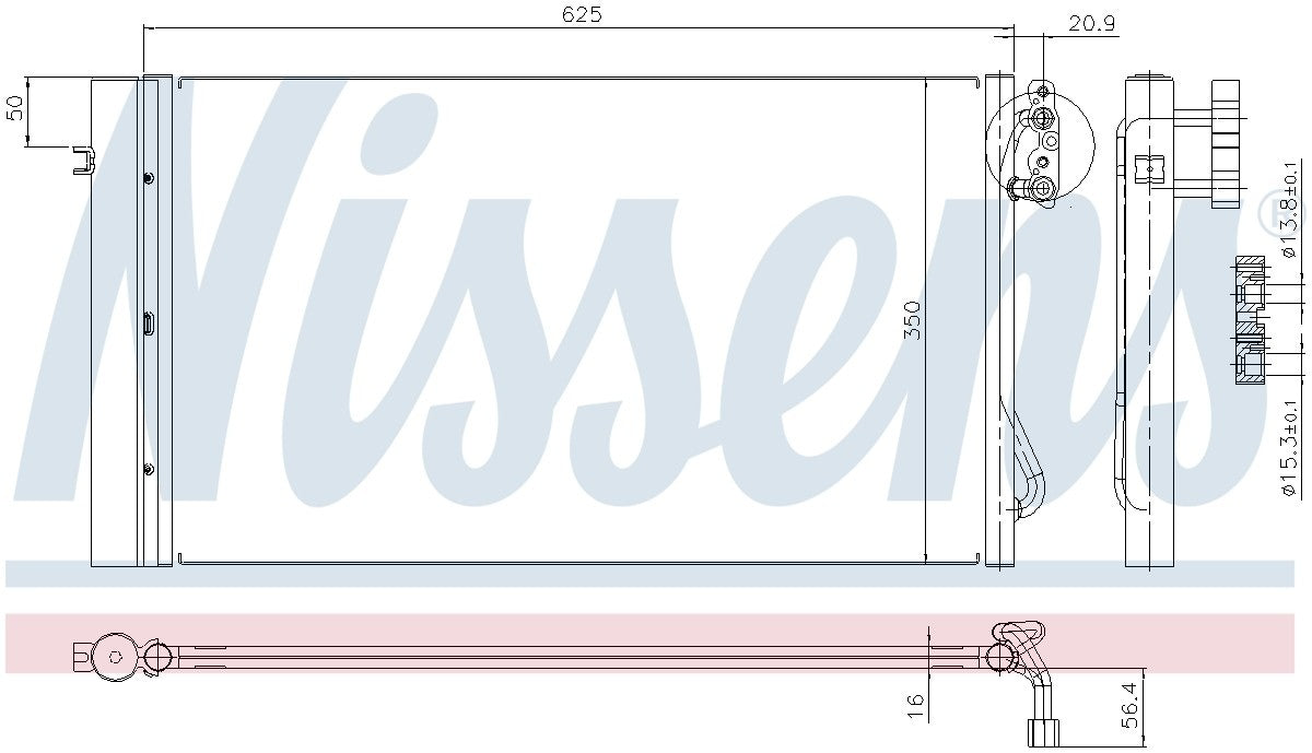 Nissens A/C Condenser 94873