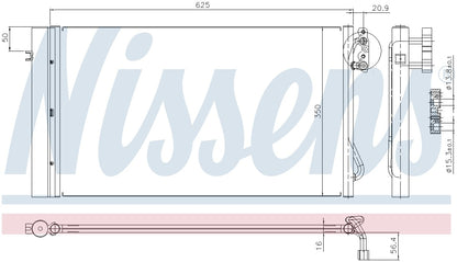 Nissens A/C Condenser 94873