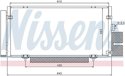 Nissens A/C Condenser and Receiver Drier Assembly 94885