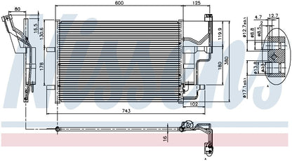 Nissens A/C Condenser 94902