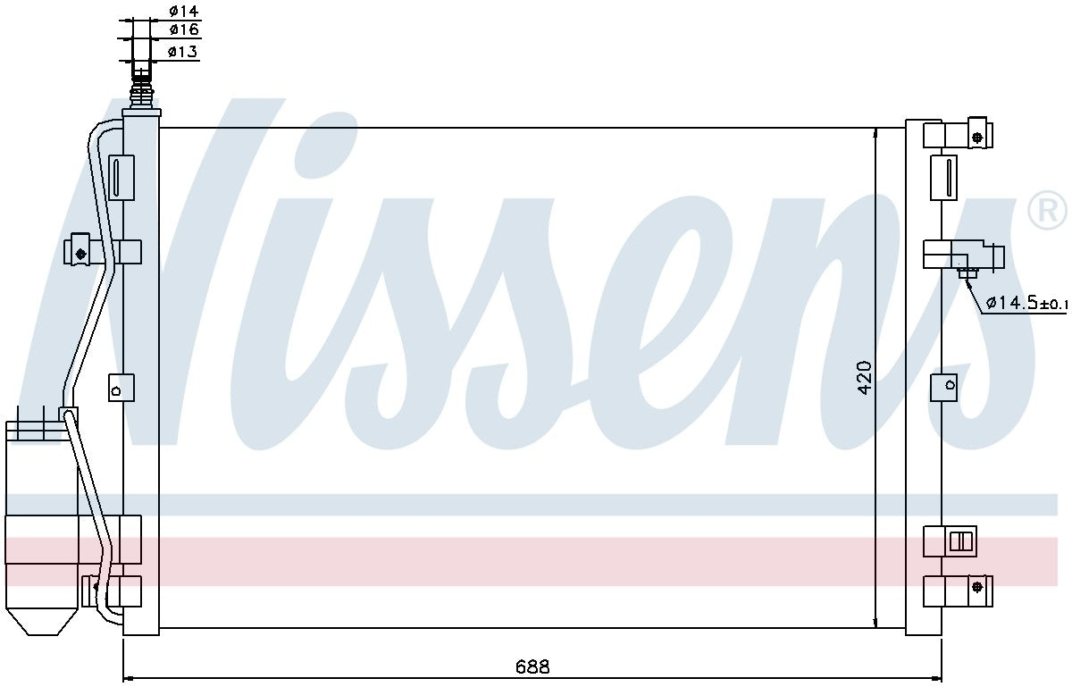 Nissens A/C Condenser