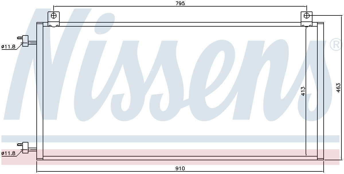 Nissens A/C Condenser 94967
