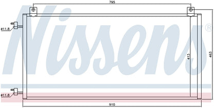 Nissens A/C Condenser 94967